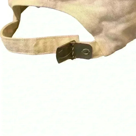 Champion Script Logo Hat Adjustable One Size White/Cream Baseball Cap Unisex - Picture 8 of 8